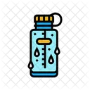 Hydration Bottle Droplets Icon