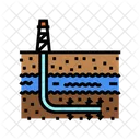 Hydraulic Fracturing Petroleum Icon
