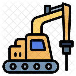 Hydraulic Breaker  Icon