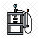 Hydraulic Press Machinery Industrial Icon