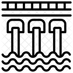 수력 전기  아이콘