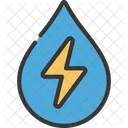 Hydro Energy Drop Hydro Power Icon