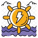 Hydro Power Energy Ecology Icon