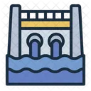 Hydroelectric Dam Hydro Power Water Turbine Icon