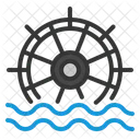 Energy Water Wheel Icon