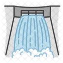 Hydroelectric Plant Electricity Dam Icon