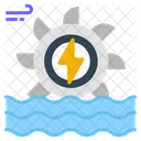 Hydroelectricite Energie Ecologie Icône