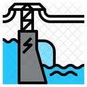 Ielectric Dam Hydroelectricity Icon