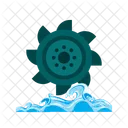 Hydroelectricite Electricite Turbine Icône