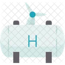 Hydrogen Gas Renewable Icon
