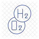 Hydrogen and oxygen reaction  Icon