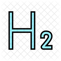 Hydrogen Chemical Element  Icon