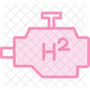 Hydrogen Engine Duotone Line Icon Icon