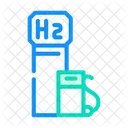 Hydrogen Gas Station Hydrogen Gas Icon