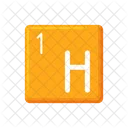 Hydrogen H One Hydrogen Laboratory Icon