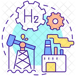 Hydrogen in industry  Icon