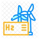 Hydrogen Wind Wind Hydrogen Icon