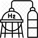 Hydrogene Carburant Hydrogene Carburant Icône