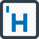 Hydrogene Chimie Education Icône