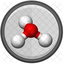 Hydronium Molecule Model Icon