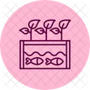 Hydroponic Nutrient Tank Farm Recycling Icon