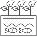 Hydroponic Nutrient Tank Farm Recycling Icon