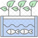 Hydroponic Nutrient Tank Farm Recycling Icon
