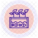 Hydroponic Nutrient Tank Farm Recycling Icon