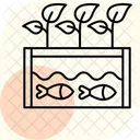 Hydroponic Nutrient Tank Farm Recycling Icon