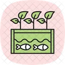 Hydroponic Nutrient Tank Farm Recycling Icon