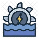 Hydropower Water Turbine Icon