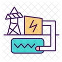 Geothermal Plant Hydrothermal Icon
