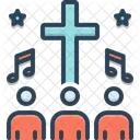 Hymn People Religious Song Icon