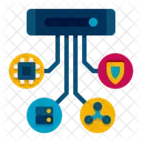 Hyperconverged Infrastructure  Icon