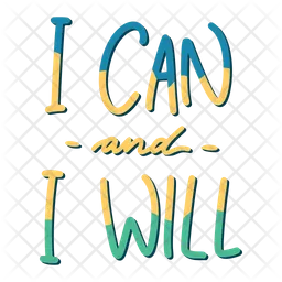 I can and i will  Icon