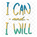 I can and i will  Icon