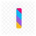 I Letter Alphabet Icon