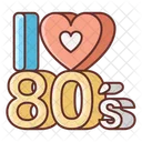 I Love 80 S Icon