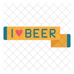 I Love Beer Scarf  Icon