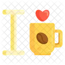 I Love Coffee Icon