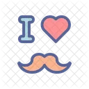 Father Fathers Day Moustache Icon