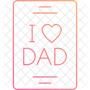 I Love Dad Dad Daddy Icon