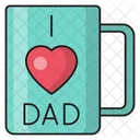 I Love Dad Mug  Icon