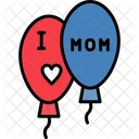 I Love Mom Balloons  Icon
