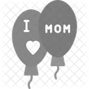 I Love Mom Balloons  Icon