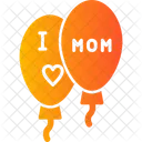 I Love Mom Balloons  Icon