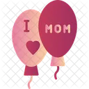 I Love Mom Balloons  Icon