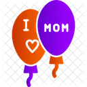 I Love Mom Balloons  Icon