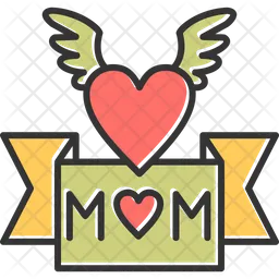 I Love Mom Banner  Icon