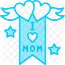 I Love Mom Banner  Icon